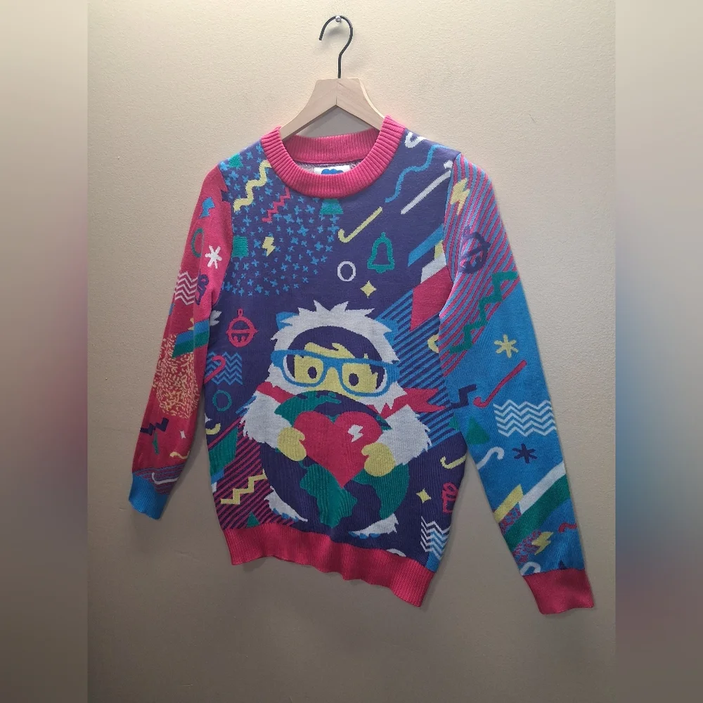 Salesforce 80s Retro Style Ugly Christmas Sweater Men's Small